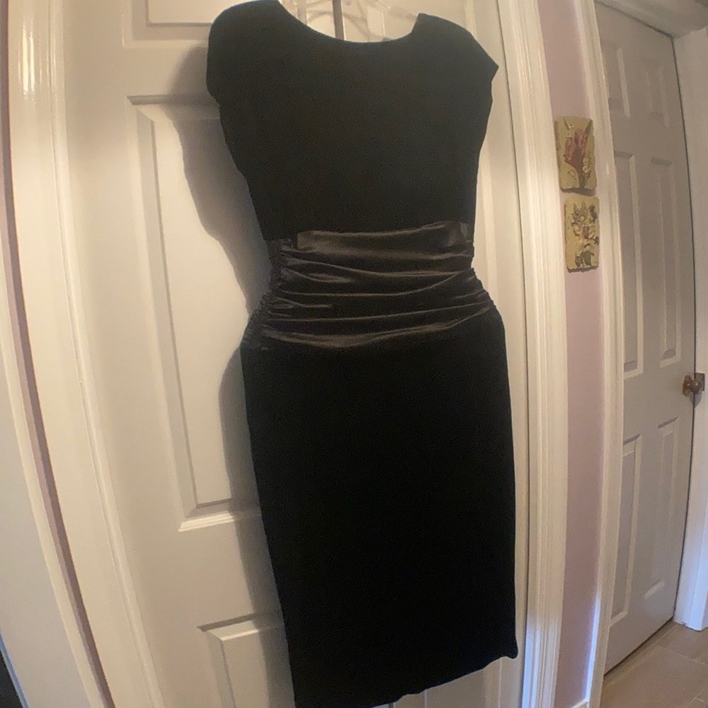 Vintage, 80s Act I velvet and satin gown, NWOT